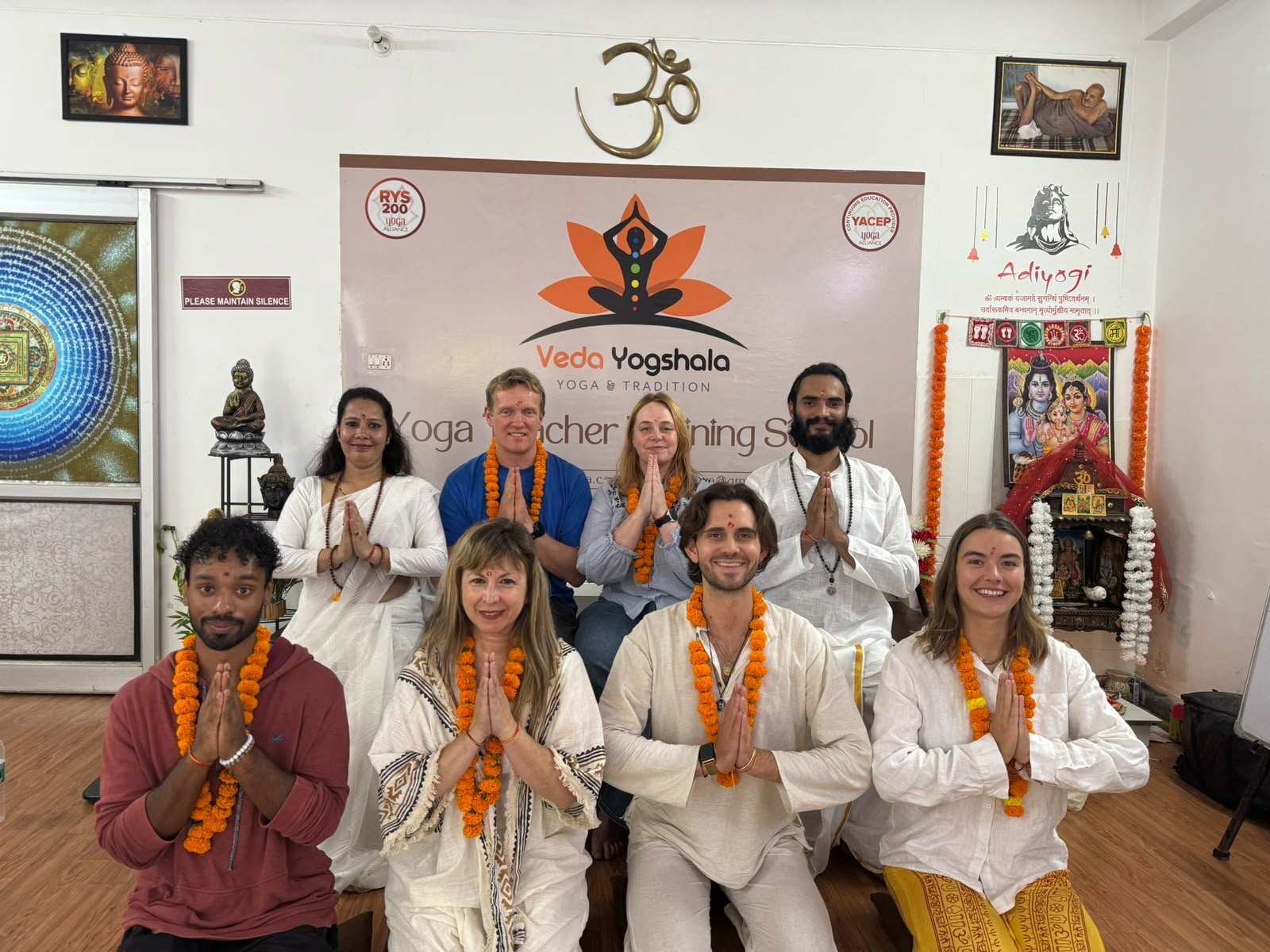Kundalini Yoga Class in Rishikesh at Veda Yogshala