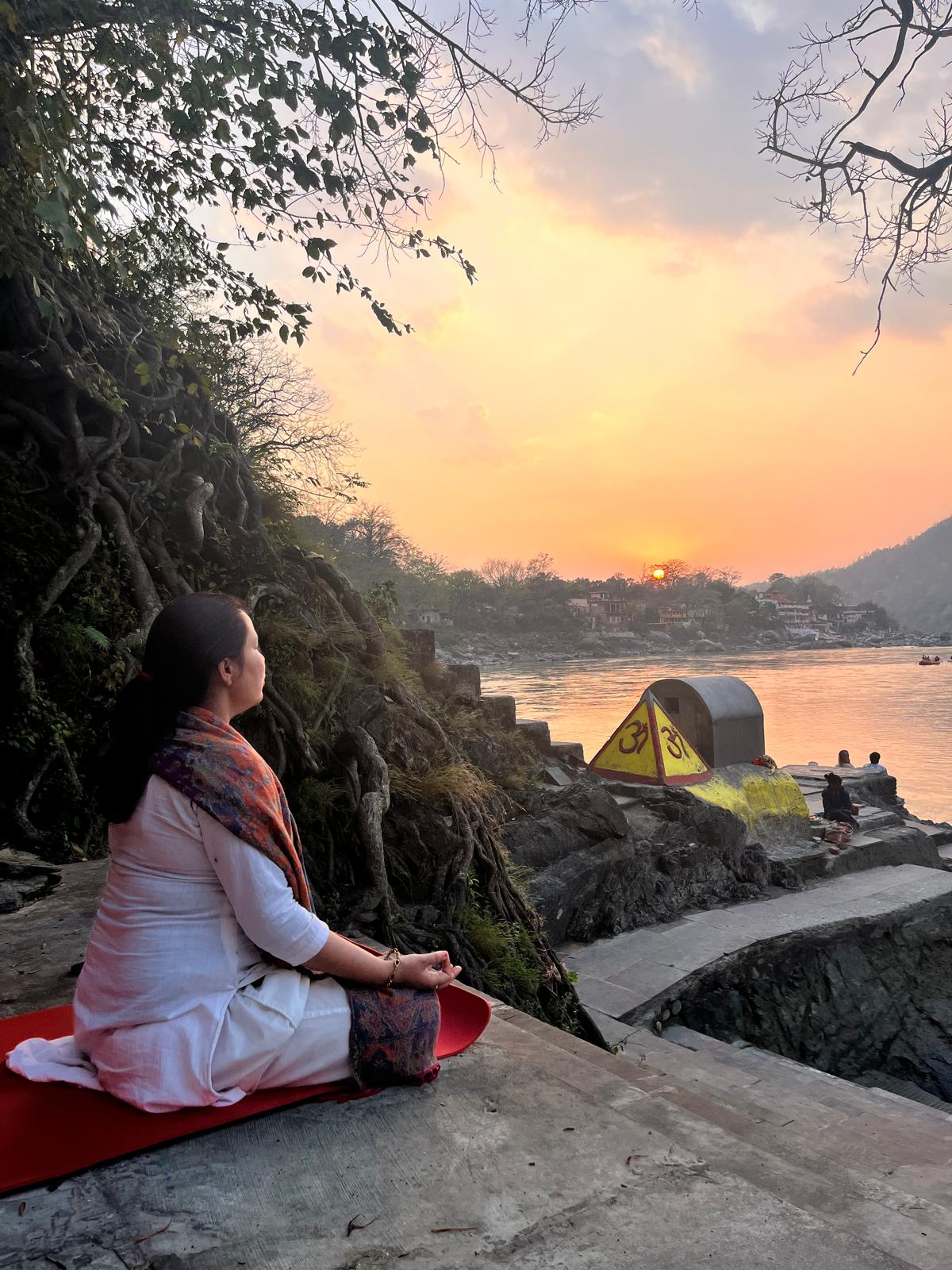 Meditation and Sadhana on the Sacred Banks of Ganga in Rishikesh